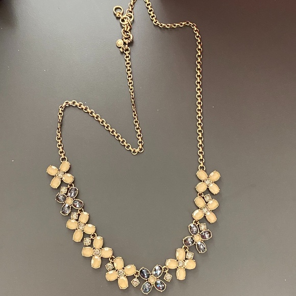 J. Crew Crystal Flower Necklace - Picture 4 of 13
